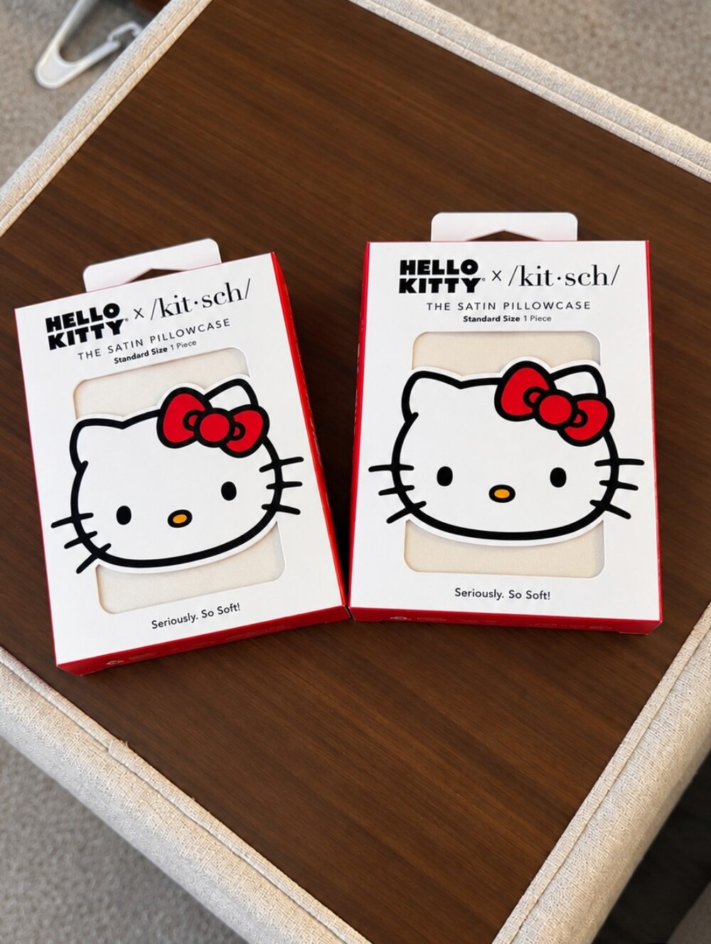 NWT Hello Kitty x Kitsch Satin Pillowcases Standard 2 Pack